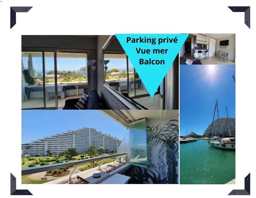 Lovely Apartment In Marina Baie Des Anges- Baronnet - Sew View, Free Parking Spaces On Site, Restaurants, Beach, Supermarket Villeneuve-Loubet
